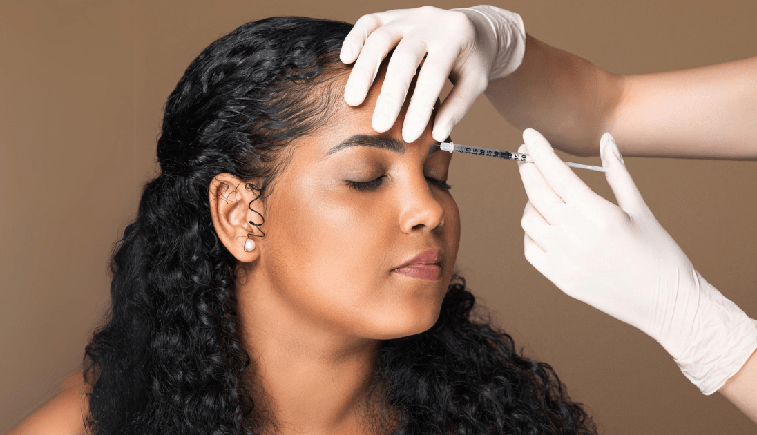 woman getting dysport injectables